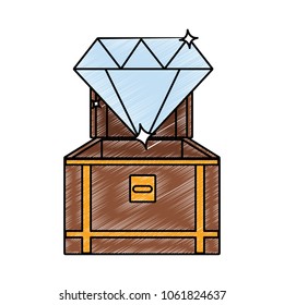 Chest with diamond scribble