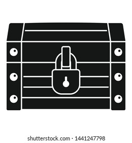 Chest dower icon. Simple illustration of chest dower vector icon for web design isolated on white background