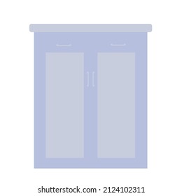 Сommode. Chest of drawers, bedside table. Furniture icon in flat design.