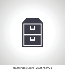 Chest of drawers icon. Chest of drawers icon. 