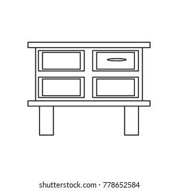 chest of drawers icon