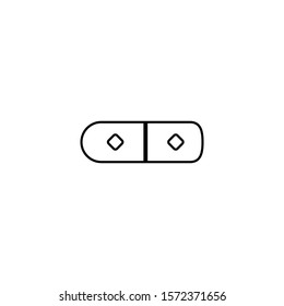 Chest of drawers icon. Home furniture symbol. Logo design element