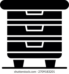 Pecho de cajones Nuevo Vector de diseño de iconos creativos
