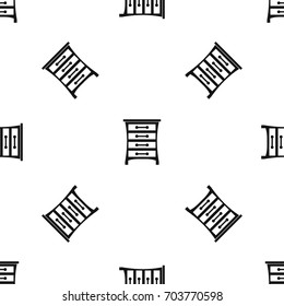 Chest of drawers in simple style isolated on white background vector illustration