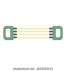 Chest expander with five springs providing resistance for upper body workout