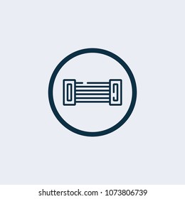 Chest expander icon vector