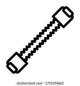 Chest expander symbol icon vector