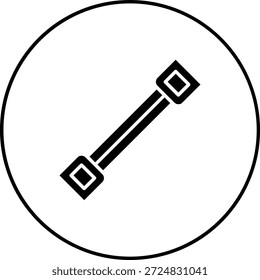 Icono de Vector del expansor de pecho. Se puede utilizar para aplicaciones de impresión, móviles y de Web.