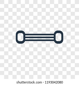 Chest expander vector icon isolated on transparent background, Chest expander transparency logo concept