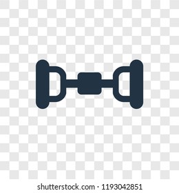 Chest expander vector icon isolated on transparent background, Chest expander transparency logo concept
