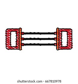 Chest expander vector illustration