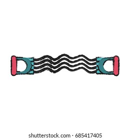 chest expander vector illustration