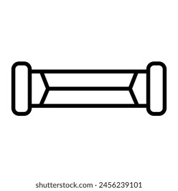 Chest Expander Vector Line Icon Design