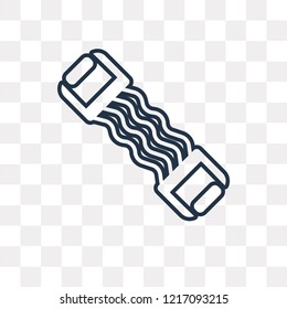 Chest Expanders vector outline icon isolated on transparent background, high quality linear Chest Expanders transparency concept can be used web and mobile