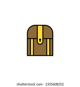 Chest flat vector icon sign symbol