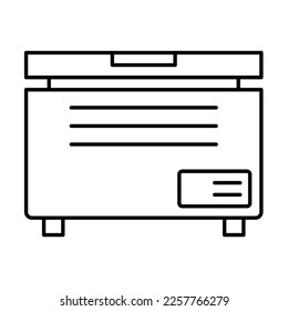 Chest fridge Vector Icon which can easily modify or edit

