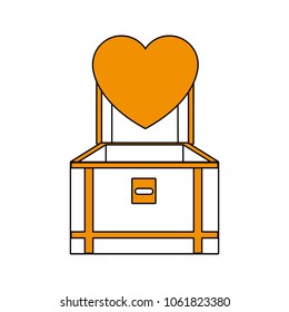 Chest with heart