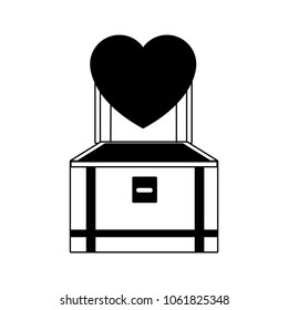 Chest with heart