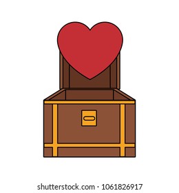 Chest with heart