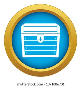 Chest icon blue vector isolated on white background for any design