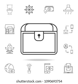 chest icon. Detailed set of web icons and signs. Premium graphic design. One of the collection icons for websites, web design, mobile app on white background