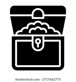 Icono de pecho Glifo Estilo Ilustración vectorial