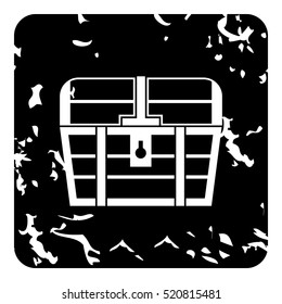 Chest icon. Grunge illustration of chest vector icon for web