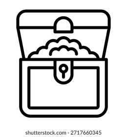 Ilustración vectorial de estilo de línea de icono de pecho