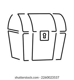 chest icon on white background, vector illustration.