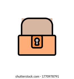 Chest icon. Simple color with outline vector elements of video game icons for ui and ux, website or mobile application