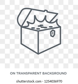Chest icon. Trendy flat vector Chest icon on transparent background from Luxury collection. High quality filled Chest symbol use for web and mobile