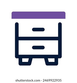 chest icon. vector dual tone icon for your website, mobile, presentation, and logo design.
