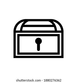 Chest icon vector, eps 8