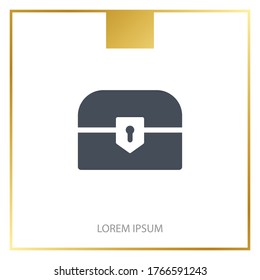 chest icon. Vector illustration EPS 10.