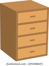 Eine Brust, einzelne Vektorgrafik.