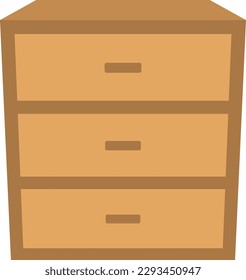 A chest isolated vector illustration.