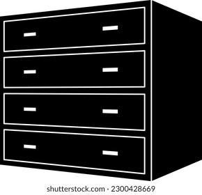Una silueta vectorial aislada en el pecho.