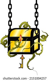 chest of Koshchei the immortal on chains