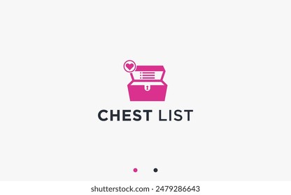 chest logo design vector silhouette illustration