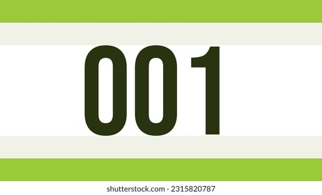 Chest number modern minimalist design concept.
