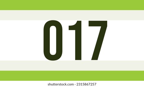 Chest number modern minimalist design concept.