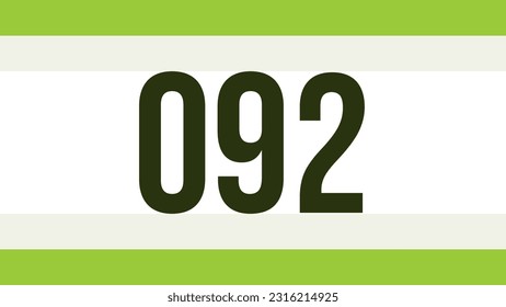 Chest number modern minimalist design concept.
