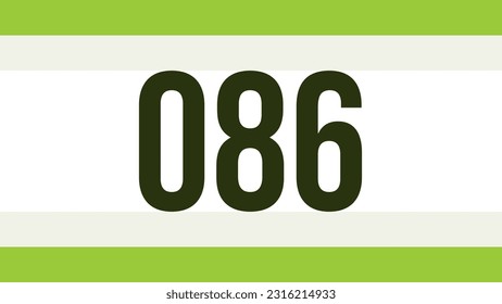Chest number modern minimalist design concept.