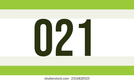 Chest number modern minimalist design concept.