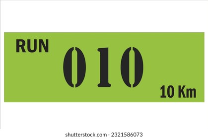 Chest number modern minimalist design concept.