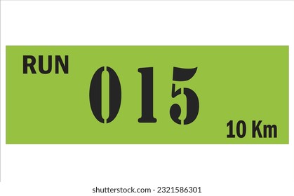 Chest number modern minimalist design concept.