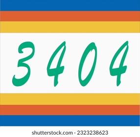 Chest number modern minimalist design concept.