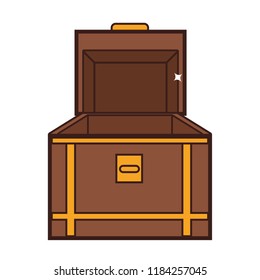 Chest open videogame cartoon