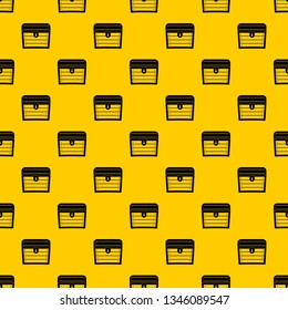 Chest pattern seamless vector repeat geometric yellow for any design