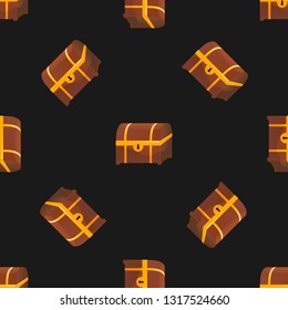 Chest seamless pattern vector illustration